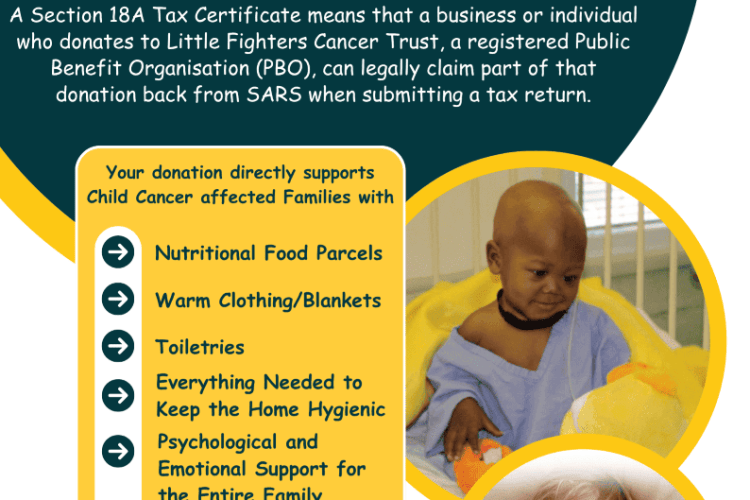 poster describing benefits of a Section 18A Certificate for Donors